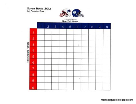 football betting sheets printable|Football Squares .